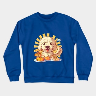 Goldendoodle Thanksgiving: The Cutest Dog! Crewneck Sweatshirt